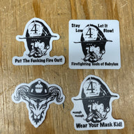 Helmet Sticker 4 Pack
